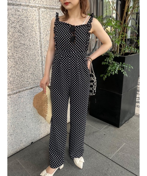 JUMELLE（ジュメロ）の「aprondot salpe（サロペット/オーバーオール・レディース・ブラック・S/M）」の13枚目の写真