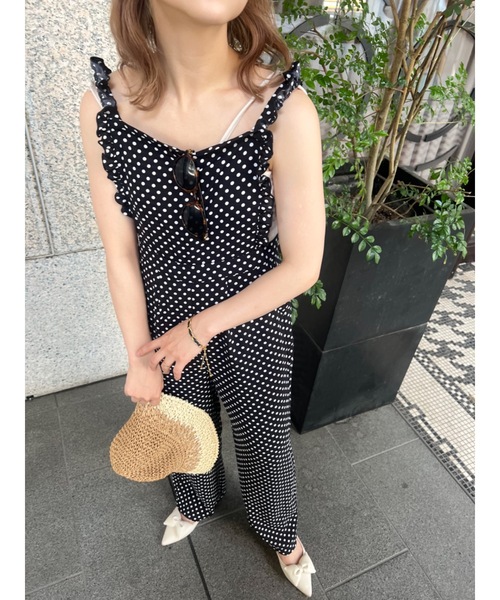 JUMELLE（ジュメロ）の「aprondot salpe（サロペット/オーバーオール・レディース・ブラック・S/M）」の16枚目の写真