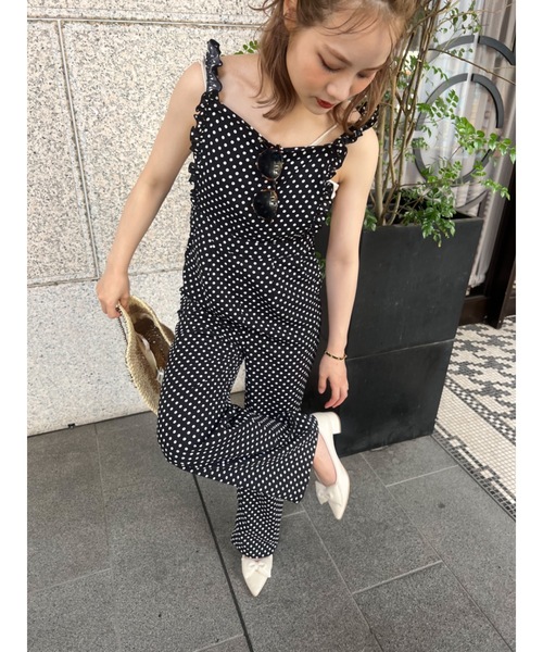 JUMELLE（ジュメロ）の「aprondot salpe（サロペット/オーバーオール・レディース・ブラック・S/M）」の17枚目の写真