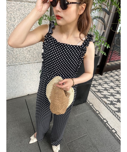 JUMELLE（ジュメロ）の「aprondot salpe（サロペット/オーバーオール・レディース・ブラック・S/M）」の19枚目の写真