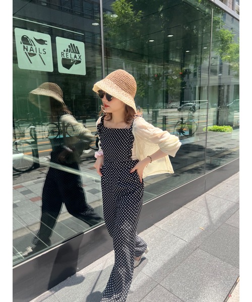 JUMELLE（ジュメロ）の「aprondot salpe（サロペット/オーバーオール・レディース・ブラック・S/M）」の21枚目の写真