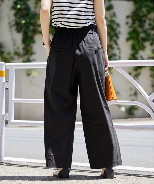 【美品】ジャーナルスタンダード／ウォッシャブルコットンリネンVISワイドパンツ JOURNAL STANDARD（ジャーナルスタンダード）の「《追加3
