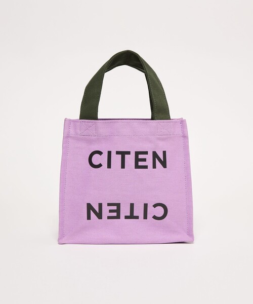 CITEN(シテン)の「<CITEN>ロゴ ステートメント バッグ S(トートバッグ・レディース・ブラック/ホワイト/ライトグレー/コバルトブルー/その他1/イエロー/ケリーグリーン/ワインレッド/ライトブルー/ターコイズブルー/レッド/ブラウン系/ライトピンク/ライラック/ライム・FREE)」の10枚目の写真