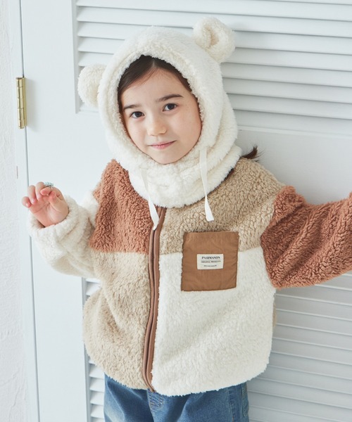 pairmanon(ペアマノン)の「ボア 耳付き アニマルモチーフ スヌード(ネックウォーマー/スヌード・キッズ・モカ/アイボリー/ピンク系その他/ベージュ/ブラック/ベージュ系その他/ブラック系その他/ホワイト系その他/ブラック系その他2・M/S)」の13枚目の写真