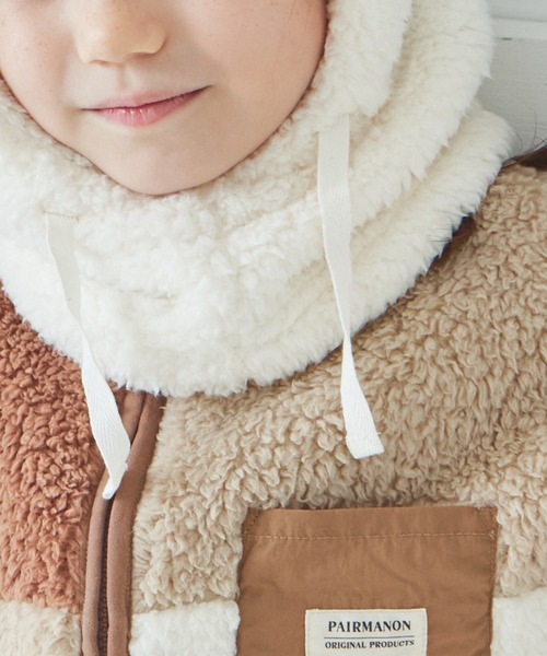 専用♥みかん♥大人♥ベアウォーム♡Wボア★ネックウォーマー⭐ピンク an meets zakka 付けタートルネック / 付け襟 レディース メンズ