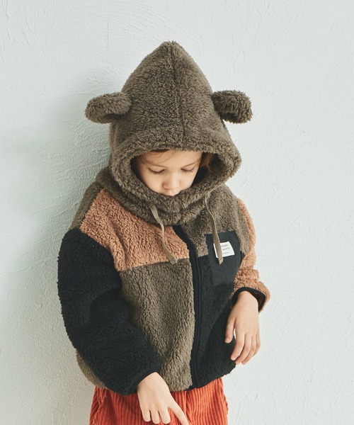 pairmanon(ペアマノン)の「ボア 耳付き アニマルモチーフ スヌード(ネックウォーマー/スヌード・キッズ・モカ/アイボリー/ピンク系その他/ベージュ/ブラック/ベージュ系その他/ブラック系その他/ホワイト系その他/ブラック系その他2・M/S)」の21枚目の写真