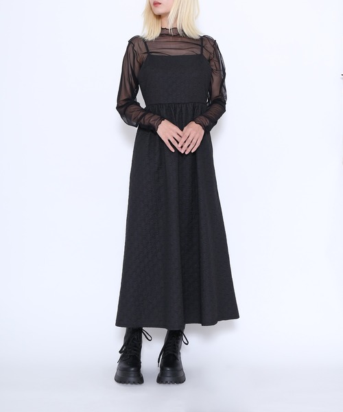 PUNYUS（プニュズ）の「ハイネックシアートップス（Tシャツ/カットソー・レディース・ホワイト/ブラック/グリーン/サックスブルー/ワインレッド/チャコールグレー・1/4/3/2）」の9枚目の写真