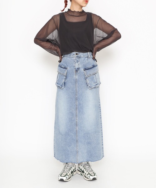 PUNYUS(プニュズ)の「ハイネックシアートップス(Tシャツ/カットソー・レディース・ホワイト/ブラック/グリーン/サックスブルー/ワインレッド/チャコールグレー・1/4/3/2)」の21枚目の写真