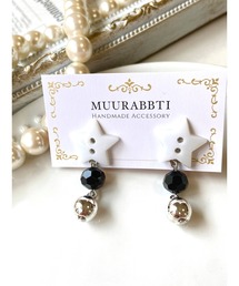 【MUURABBTI】星ボタンのピアス (MA)