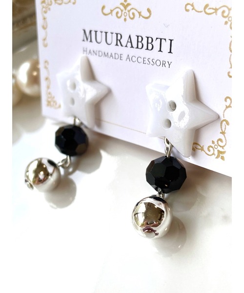 tone(トーン)の「【MUURABBTI】星ボタンのピアス (MA)(ピアス(両耳用)・レディース・ブルー/ベージュ系その他/ピンク/イエロー系その他/ピンク系その他/その他/ホワイト・FREE)」の15枚目の写真