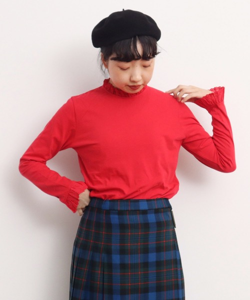 30/1天竺 チェリーレース プルオーバー(Tシャツ/カットソー)|Dot&Stripes CHILD WOMAN(ドットアンドストライプス チャイルドウーマン) 30/1天竺 チェリーレース プルオーバー(Tシャツ/カットソー)|Dot&Stripes CHILD WOMAN(ドットアンドストライプス チャイルドウーマン)