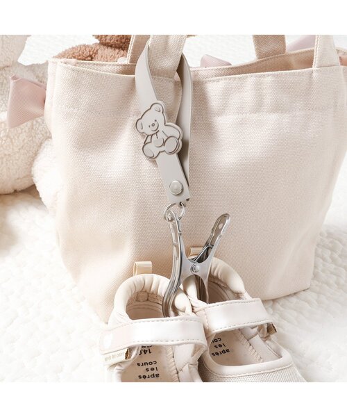 apres les cours（アプレレクール）の「tiny bearシューズピンチ（リニューアル）（シューズ小物/雑貨・キッズ・ベージュ・FREE）」の3枚目の写真