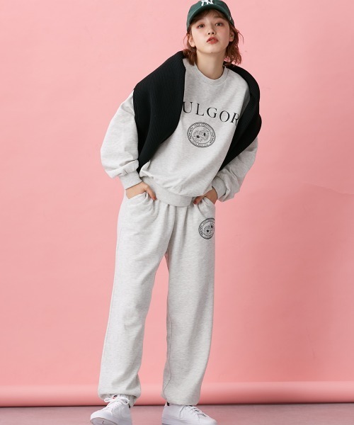 Le temps riche（ルタンリッシュ）の「【セットアップ対応】フラワーロゴスエットパンツ＜Le temps riche＞（その他パンツ・レディース・アイボリー/ネイビー・L/M/LL）」の3枚目の写真