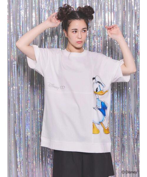 Disney(ディズニー)の「Disney100 ドナルドダック/Tシャツ(Tシャツ/カットソー・レディース・ホワイト・FREE)」の7枚目の写真