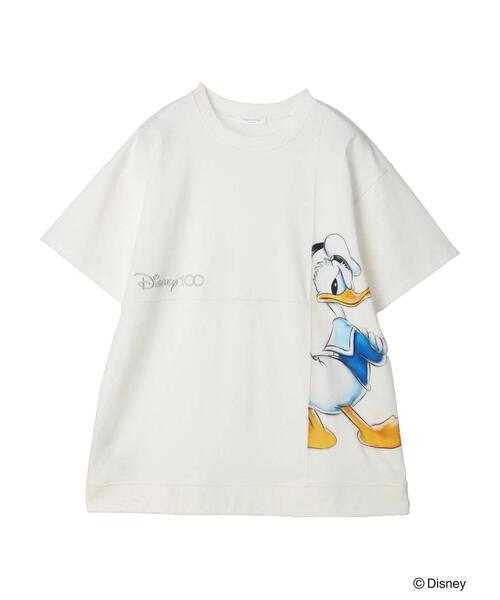 Disney(ディズニー)の「Disney100 ドナルドダック/Tシャツ(Tシャツ/カットソー・レディース・ホワイト・FREE)」の4枚目の写真