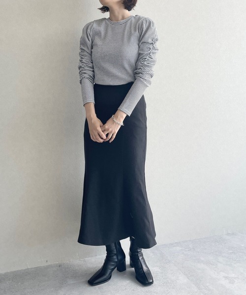 LOWRYS FARM（ローリーズファーム）の「パワショルプルオーバー 973393（Tシャツ/カットソー・レディース・ブラック/ホワイト/その他・FREE）」の9枚目の写真