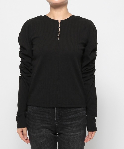 LOWRYS FARM（ローリーズファーム）の「パワショルプルオーバー 973393（Tシャツ/カットソー・レディース・ブラック/ホワイト/その他・FREE）」の18枚目の写真