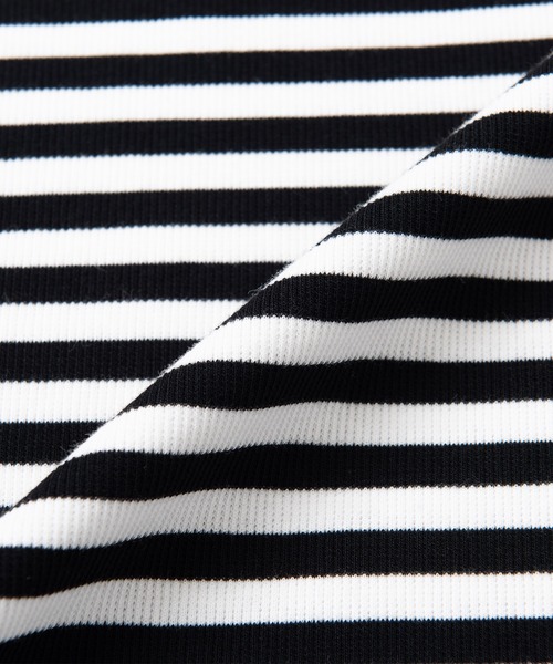 for/c（フォーシー）の「リブタンクトップ【USAコットン】（Tシャツ/カットソー・レディース・ブラック/ホワイト/ブラック×ホワイト・M/L）」の20枚目の写真