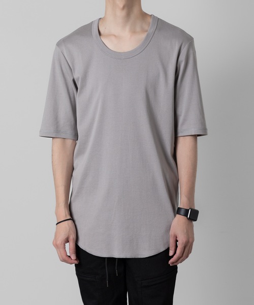 ATTACHMENT(アタッチメント)の「スビンコットン リブO-ネックS/S TEE / SVIN CO RIB O-NECK S/S TEE(Tシャツ/カットソー・メンズ・ブラック/グレー/ホワイト・1/4/3/2)」の3枚目の写真