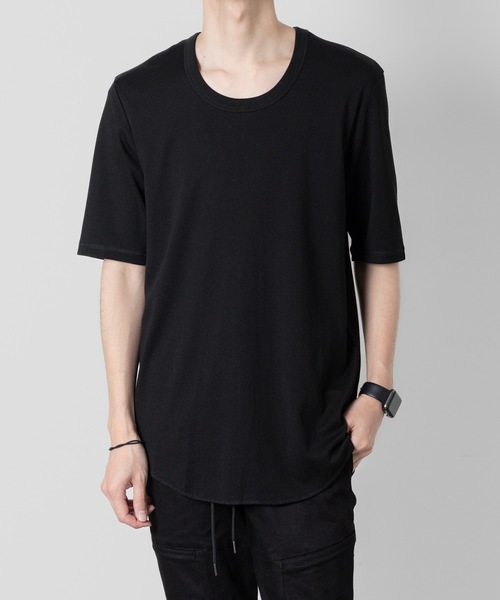 ATTACHMENT(アタッチメント)の「スビンコットン リブO-ネックS/S TEE / SVIN CO RIB O-NECK S/S TEE(Tシャツ/カットソー・メンズ・ブラック/グレー/ホワイト・1/4/3/2)」の2枚目の写真