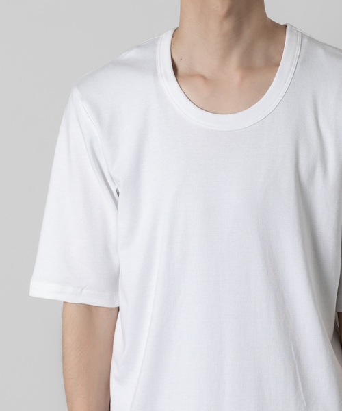 ATTACHMENT(アタッチメント)の「スビンコットン リブO-ネックS/S TEE / SVIN CO RIB O-NECK S/S TEE(Tシャツ/カットソー・メンズ・ブラック/グレー/ホワイト・1/4/3/2)」の11枚目の写真