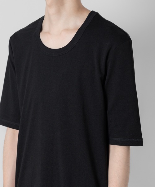 ATTACHMENT(アタッチメント)の「スビンコットン リブO-ネックS/S TEE / SVIN CO RIB O-NECK S/S TEE(Tシャツ/カットソー・メンズ・ブラック/グレー/ホワイト・1/4/3/2)」の4枚目の写真
