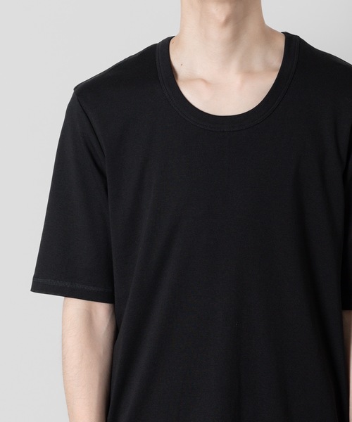 ATTACHMENT(アタッチメント)の「スビンコットン リブO-ネックS/S TEE / SVIN CO RIB O-NECK S/S TEE(Tシャツ/カットソー・メンズ・ブラック/グレー/ホワイト・1/4/3/2)」の5枚目の写真