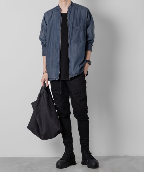 ATTACHMENT(アタッチメント)の「スビンコットン リブO-ネックS/S TEE / SVIN CO RIB O-NECK S/S TEE(Tシャツ/カットソー・メンズ・ブラック/グレー/ホワイト・1/4/3/2)」の7枚目の写真