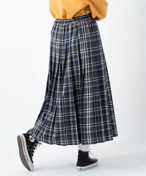 salle de bal(サルデバル)の「amitie / アミティエ プリーツスカート pleats skirt FRH(スカート・レディース・レッド/ブルー/ダークグレー/ネイビー・FREE)」の2枚目の写真