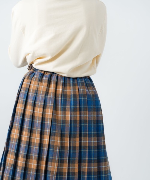 salle de bal(サルデバル)の「amitie / アミティエ プリーツスカート pleats skirt FRH(スカート・レディース・レッド/ブルー/ダークグレー/ネイビー・FREE)」の15枚目の写真