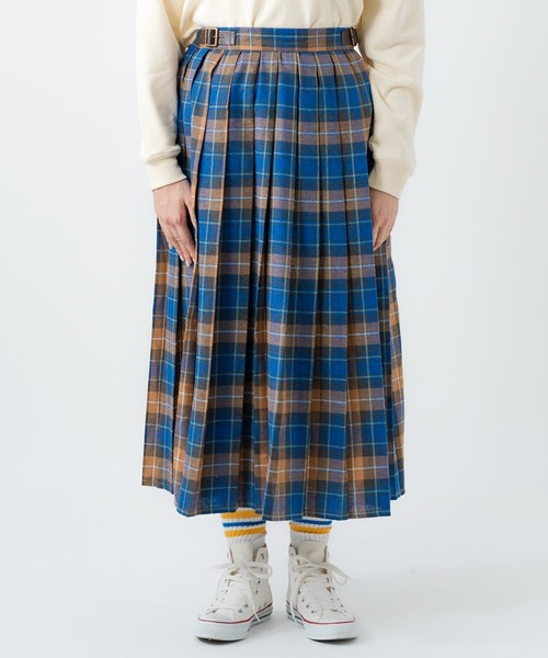 salle de bal(サルデバル)の「amitie / アミティエ プリーツスカート pleats skirt FRH(スカート・レディース・レッド/ブルー/ダークグレー/ネイビー・FREE)」の16枚目の写真