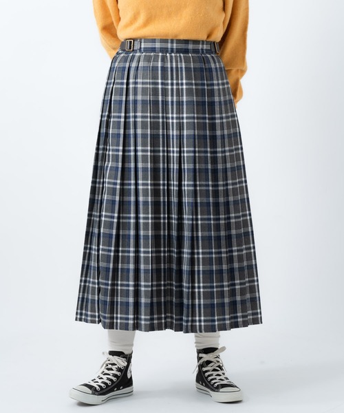 salle de bal(サルデバル)の「amitie / アミティエ プリーツスカート pleats skirt FRH(スカート・レディース・レッド/ブルー/ダークグレー/ネイビー・FREE)」の18枚目の写真