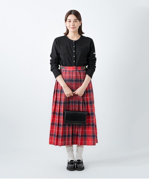 salle de bal(サルデバル)の「amitie / アミティエ プリーツスカート pleats skirt FRH(スカート・レディース・レッド/ブルー/ダークグレー/ネイビー・FREE)」の9枚目の写真