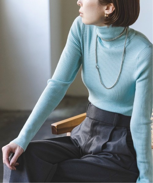 Noble（ノーブル）の「《追加2》リブタートルネックニット（ニット
