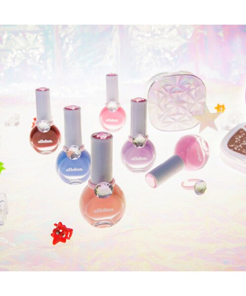 allolun.(オールオルン)の「オールオルン 指輪付き温変ネイル(マニキュア/ジェルネイル・キッズ・サーモンピンク/レッド/ピンク/ブルー/パープル/ローズ・FREE)」の14枚目の写真