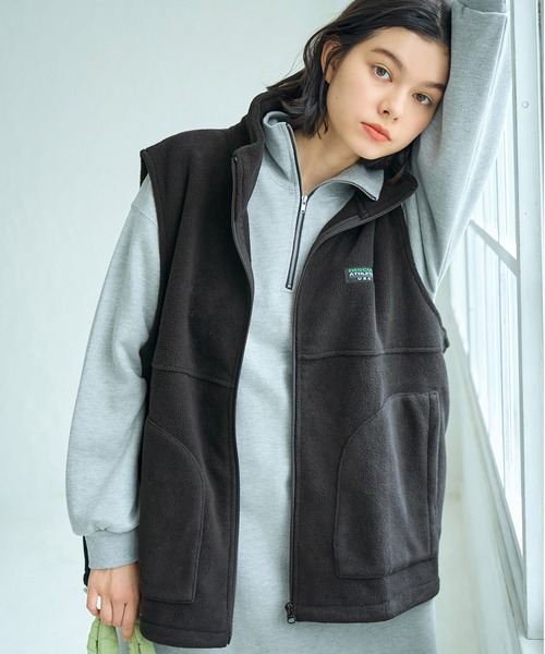 Discus Jp DISCUS(ディスカス)の「【DISCUS ATHLETIC/ディスカスアスレチック】フリーススタンドZIPベスト(ベスト)」 - WEAR