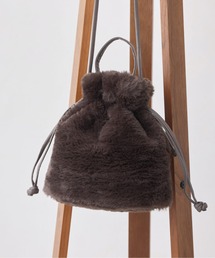 ファー巾着ショルダーBAG