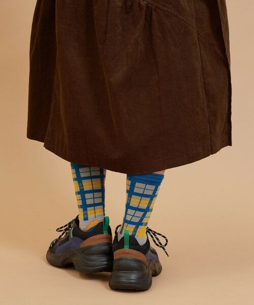 FRAPBOIS（フラボア）の「チェックフラワーソックス（ソックス/靴下・レディース・レッド/ブラック/グレー・FREE）」の12枚目の写真