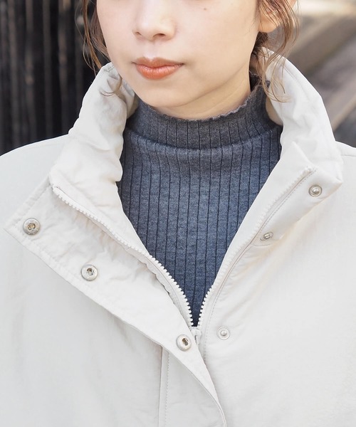 tiptop(ティップトップ)の「【マルチway】ウェストスピンドル中綿フードブルゾン(ダウンジャケット/コート・レディース・オフホワイト/ブラック/アイボリー・FREE)」の4枚目の写真