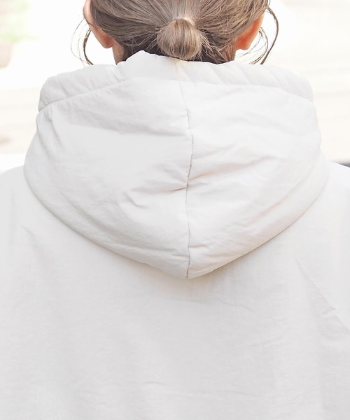 tiptop(ティップトップ)の「【マルチway】ウェストスピンドル中綿フードブルゾン(ダウンジャケット/コート・レディース・オフホワイト/ブラック/アイボリー・FREE)」の7枚目の写真