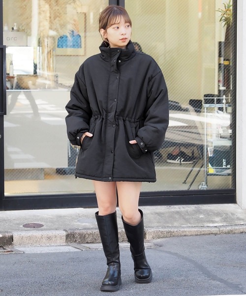 tiptop(ティップトップ)の「【マルチway】ウェストスピンドル中綿フードブルゾン(ダウンジャケット/コート・レディース・オフホワイト/ブラック/アイボリー・FREE)」の19枚目の写真