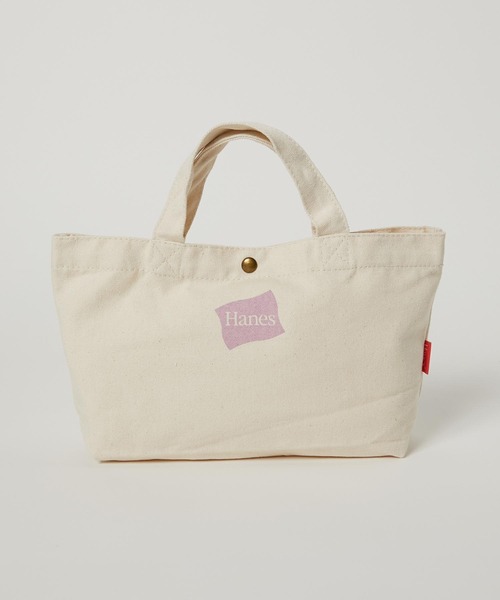 HANES（ヘインズ）の「【Hanes】帆布ミニトートバッグ（トートバッグ・レディース・ピンク/ネイビー/レッド・FREE）」の16枚目の写真