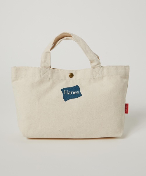 HANES（ヘインズ）の「【Hanes】帆布ミニトートバッグ（トートバッグ・レディース・ピンク/ネイビー/レッド・FREE）」の8枚目の写真