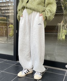 WEGO | WEGO/【23年秋冬新作】裏起毛ロゴ刺繍スウェットパンツ(スウェットパンツ)