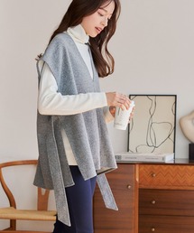 KOBE LETTUCE（コウベレタス）の「デザインベルトVネックジレベスト（ベスト）」