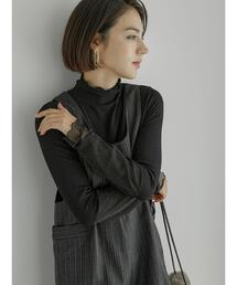 Te chichi | 袖口シャーリングチュールリブカットソー(Tシャツ/カットソー)