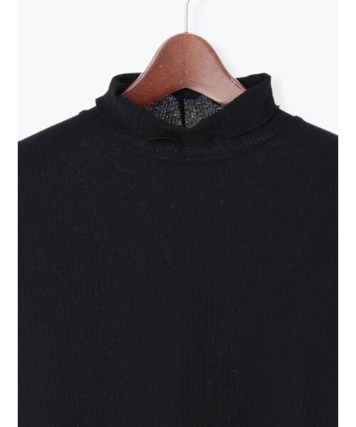 Te chichi（テチチ）の「【宮本茉由着用】袖口シャーリングチュールリブカットソー（Tシャツ/カットソー・レディース・ブラック/オフホワイト・F）」の14枚目の写真