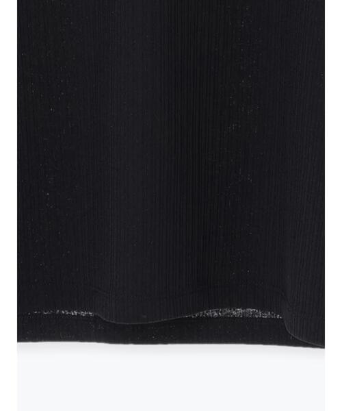 Te chichi（テチチ）の「【宮本茉由着用】袖口シャーリングチュールリブカットソー（Tシャツ/カットソー・レディース・ブラック/オフホワイト・F）」の12枚目の写真