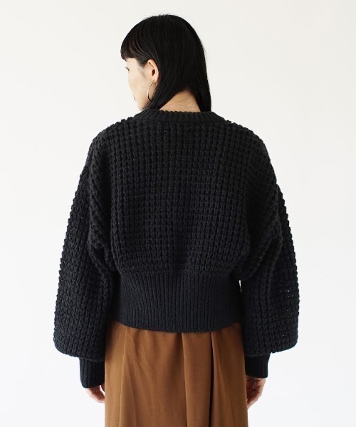 zootie（ズーティー）の「ワッフルニット ダブルジッパーカーディガン