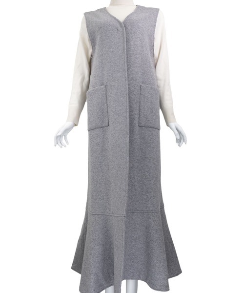Mermaid long gilet (ファー無し)（その他アウター）｜Cla STEllaR（クラステラ） mdprevattcaulkingandwaterproofing.com